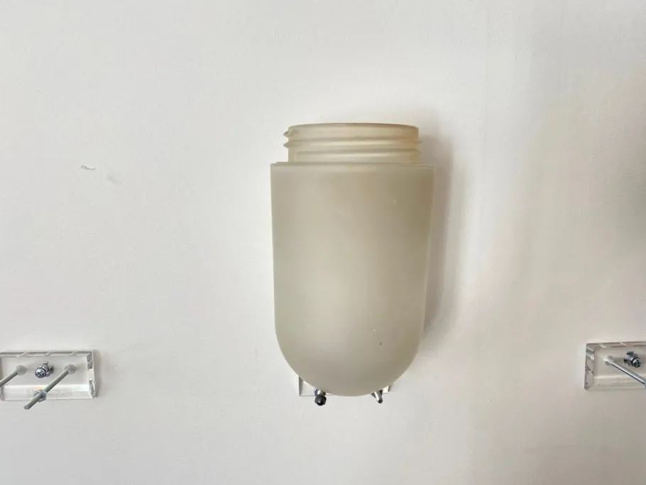 New Pamono Vintage Industrial Aluminum Diffuser Methacrylate Suspension Lamp, 1970s