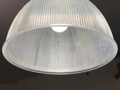 New Pamono Vintage Industrial Aluminum Diffuser Methacrylate Suspension Lamp, 1970s
