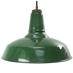 New Pamono Vintage Industrial American Green Enamel Pendant Lights by Benjamin for Benjamin Electric Manufacturing Company