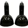 Discount Pamono Vintage Industrial Bauhaus Black Enamel Pendant Lamps from Elektrosvit, 1960s, Set of 4