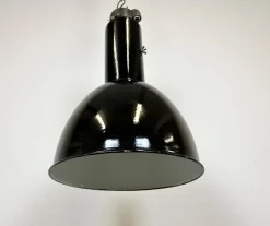 Discount Pamono Vintage Industrial Bauhaus Black Enamel Pendant Lamps from Elektrosvit, 1960s, Set of 4