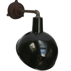 Pamono Vintage Industrial Black Enamel Cast Iron Scones