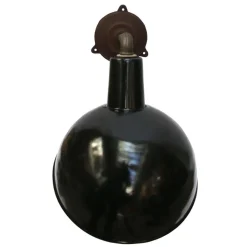 Pamono Vintage Industrial Black Enamel Cast Iron Scones