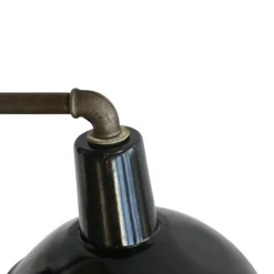 Pamono Vintage Industrial Black Enamel Cast Iron Scones