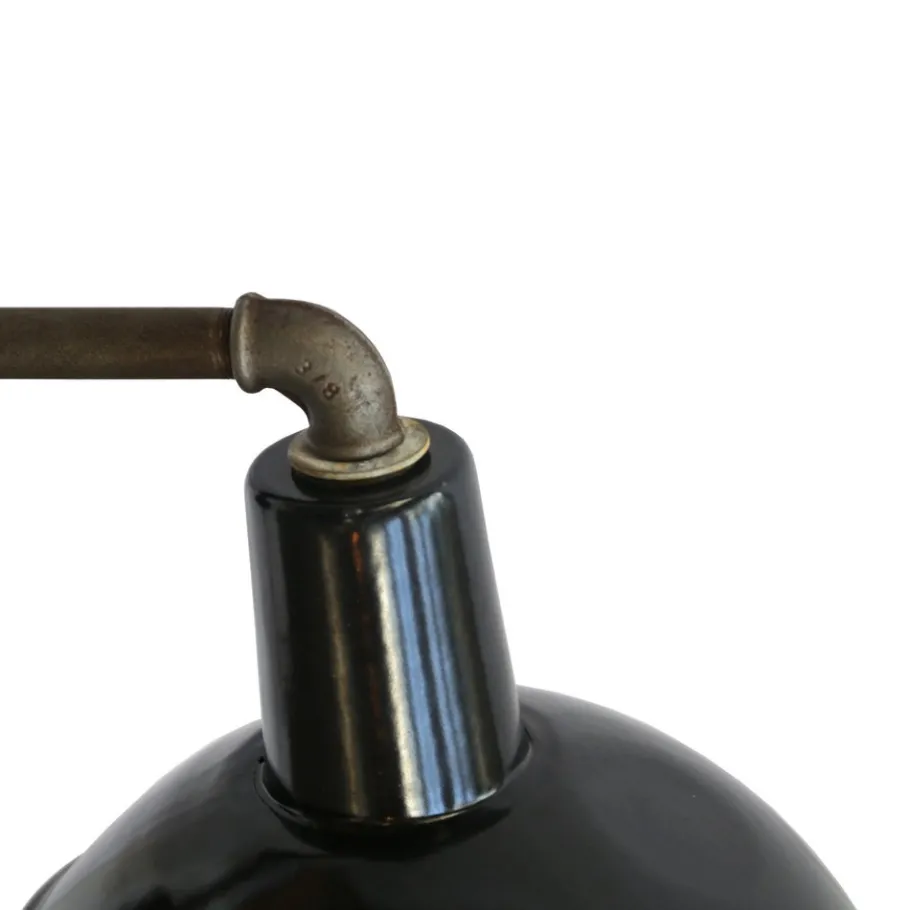 Pamono Vintage Industrial Black Enamel Cast Iron Scones