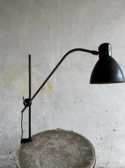 Best Pamono Vintage Industrial Black Screw-On Lamp, 1950s