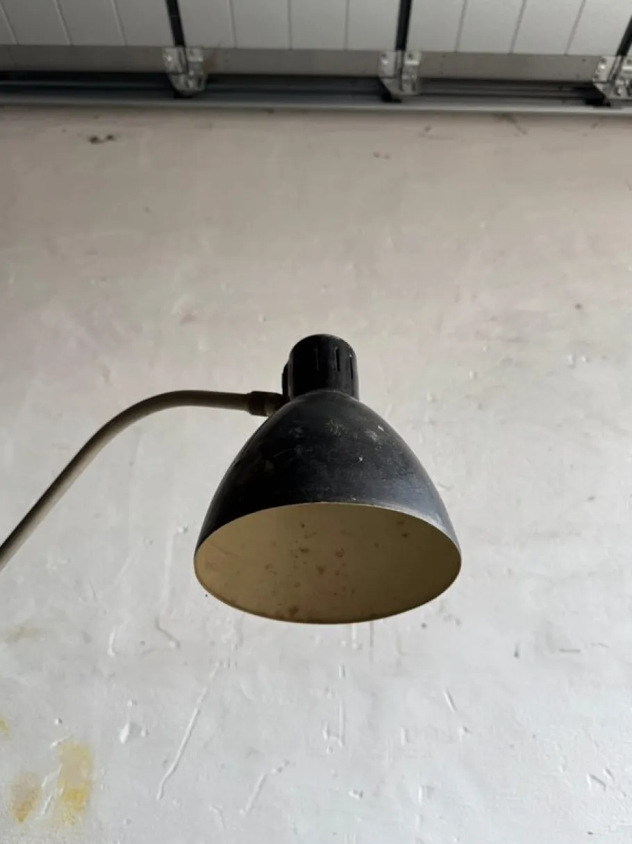 Best Pamono Vintage Industrial Black Screw-On Lamp, 1950s