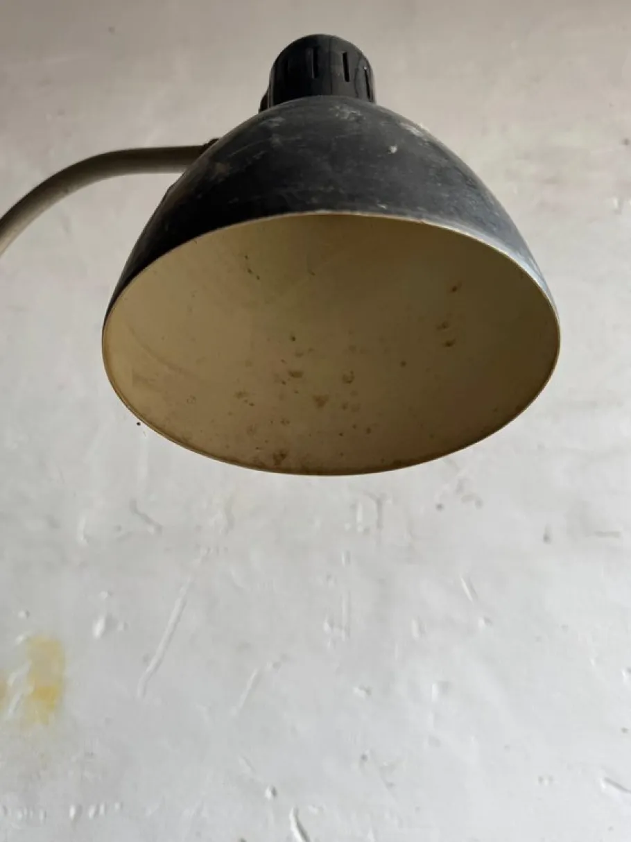 Best Pamono Vintage Industrial Black Screw-On Lamp, 1950s