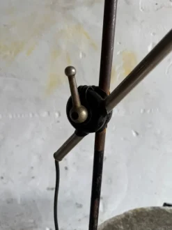 Best Pamono Vintage Industrial Black Screw-On Lamp, 1950s