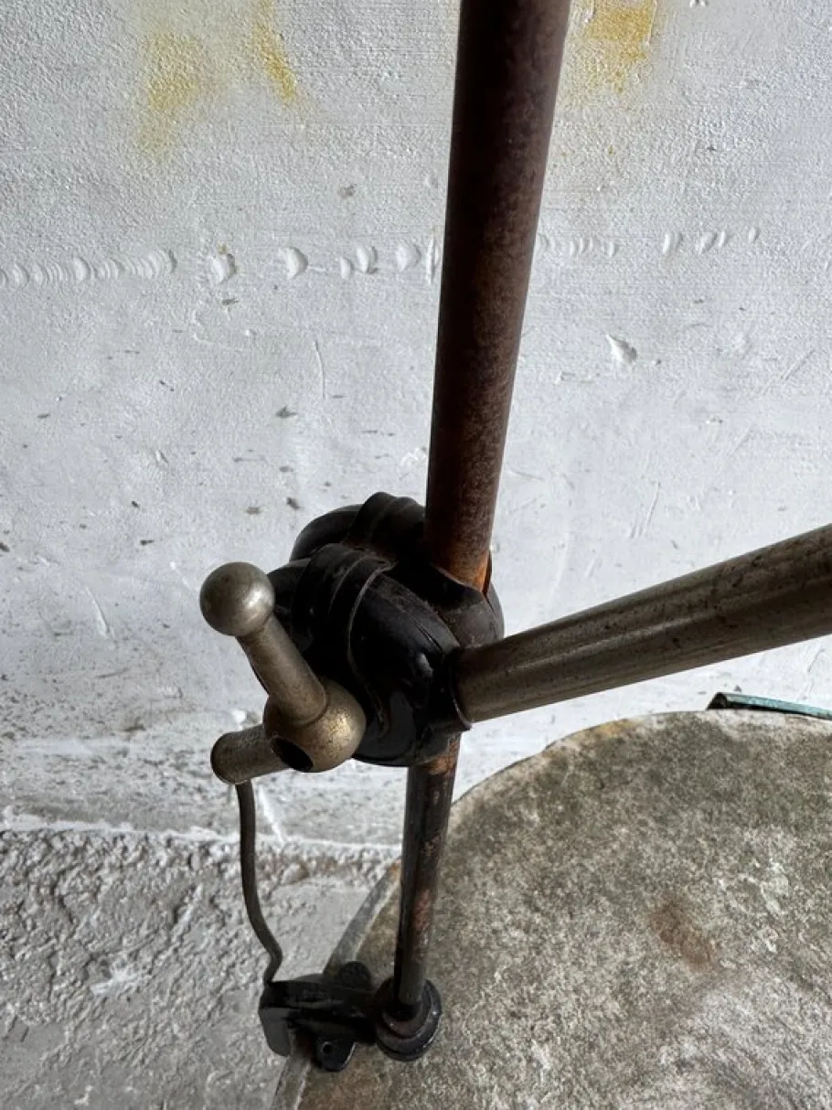 Best Pamono Vintage Industrial Black Screw-On Lamp, 1950s