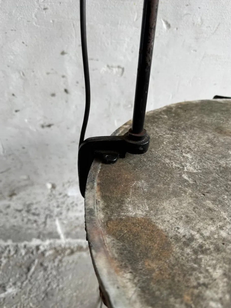 Best Pamono Vintage Industrial Black Screw-On Lamp, 1950s