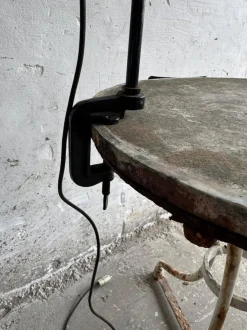 Best Pamono Vintage Industrial Black Screw-On Lamp, 1950s