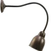 New Pamono Vintage Industrial Brass Gooseneck Wall Light