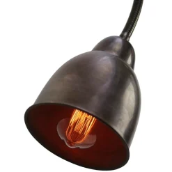 New Pamono Vintage Industrial Brass Gooseneck Wall Light