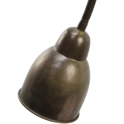 New Pamono Vintage Industrial Brass Gooseneck Wall Light