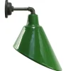 Best Pamono Vintage Industrial Cast Iron and Green Enamel Wall Sconce
