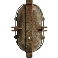 Pamono Vintage Industrial Cast Iron and Clear Glass Wall Lamps from Industria Rotterdam