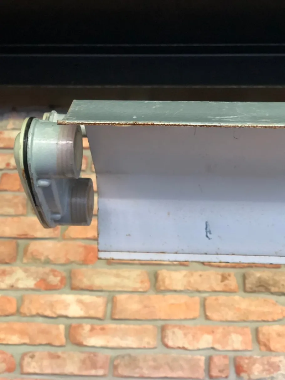 New Pamono Vintage Industrial Ceiling Lamp, 1970s