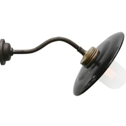 Discount Pamono Vintage Industrial Enamel and Brass Wall Light