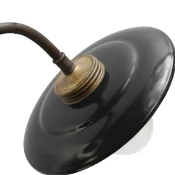 Discount Pamono Vintage Industrial Enamel and Brass Wall Light