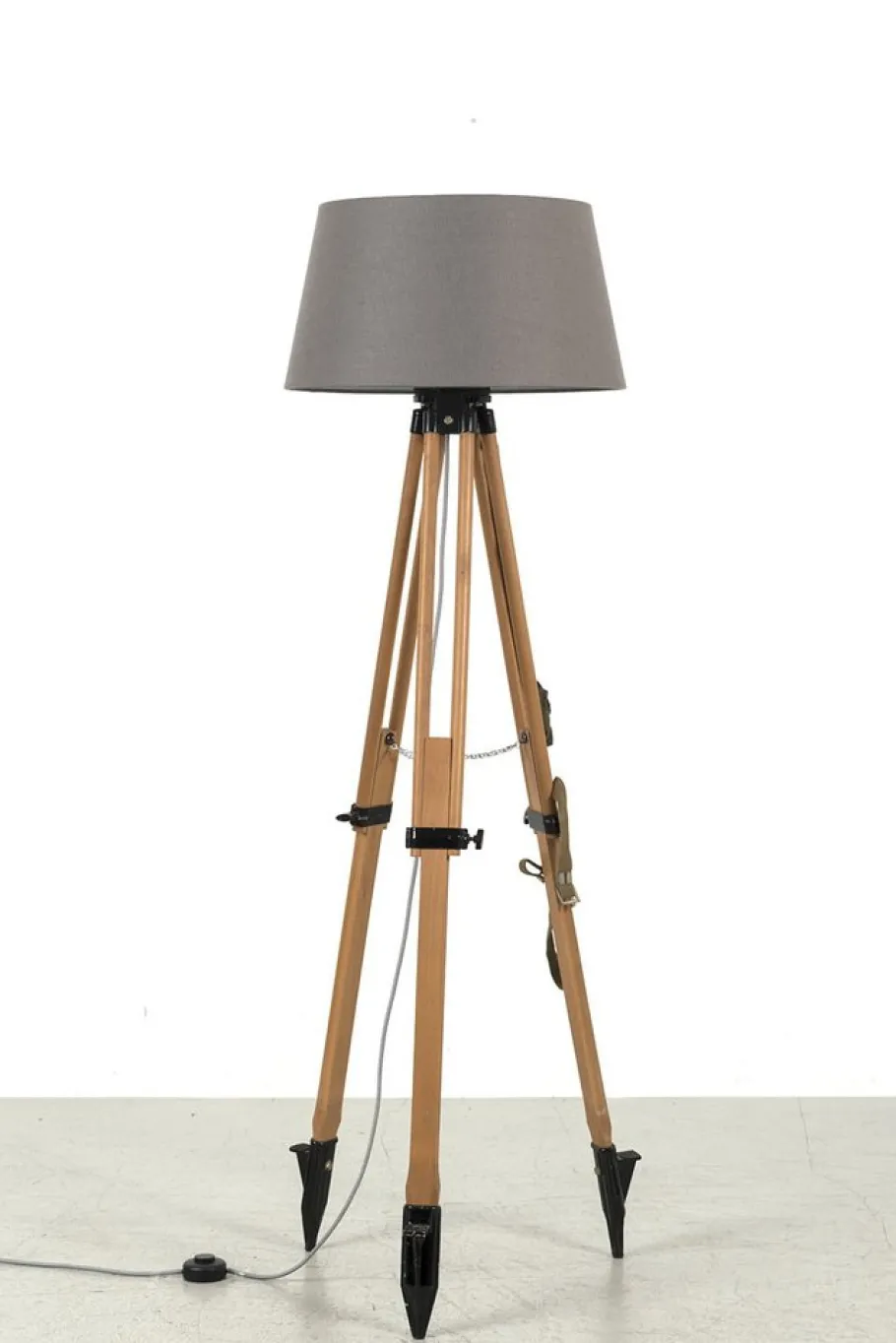 New Pamono Vintage Industrial Floor Lamp
