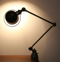 New Pamono Vintage Industrial French Clamp Scale Lamp by Jean-Louis Domecq for Jieldé, 1950s