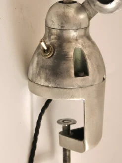 New Pamono Vintage Industrial French Clamp Scale Lamp by Jean-Louis Domecq for Jieldé, 1950s