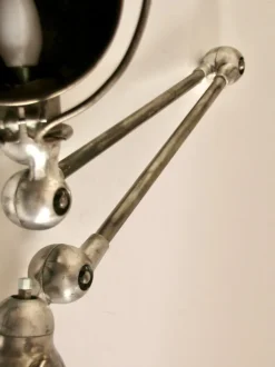 New Pamono Vintage Industrial French Clamp Scale Lamp by Jean-Louis Domecq for Jieldé, 1950s