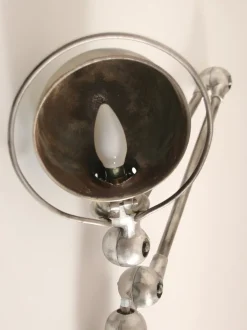 New Pamono Vintage Industrial French Clamp Scale Lamp by Jean-Louis Domecq for Jieldé, 1950s