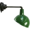 Best Pamono Vintage Industrial Green Enamel Cast Iron Wall Lights, 1950s