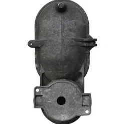 Discount Pamono Vintage Industrial Grey and Clear Glass Wall Lamp from Industria Rotterdam