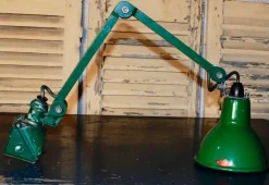Hot Pamono Vintage Industrial Machinist Lamp from EDL, 1930s