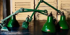 Hot Pamono Vintage Industrial Machinist Lamp from EDL, 1930s