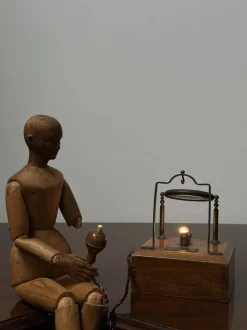 Hot Pamono Vintage Industrial Optician's Magnifying Desk Lamps by Aubrey Franks of Manchester, Set of 2