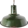 Clearance Pamono Vintage Industrial Pendant Light in Dark Green Enamel, 1960s