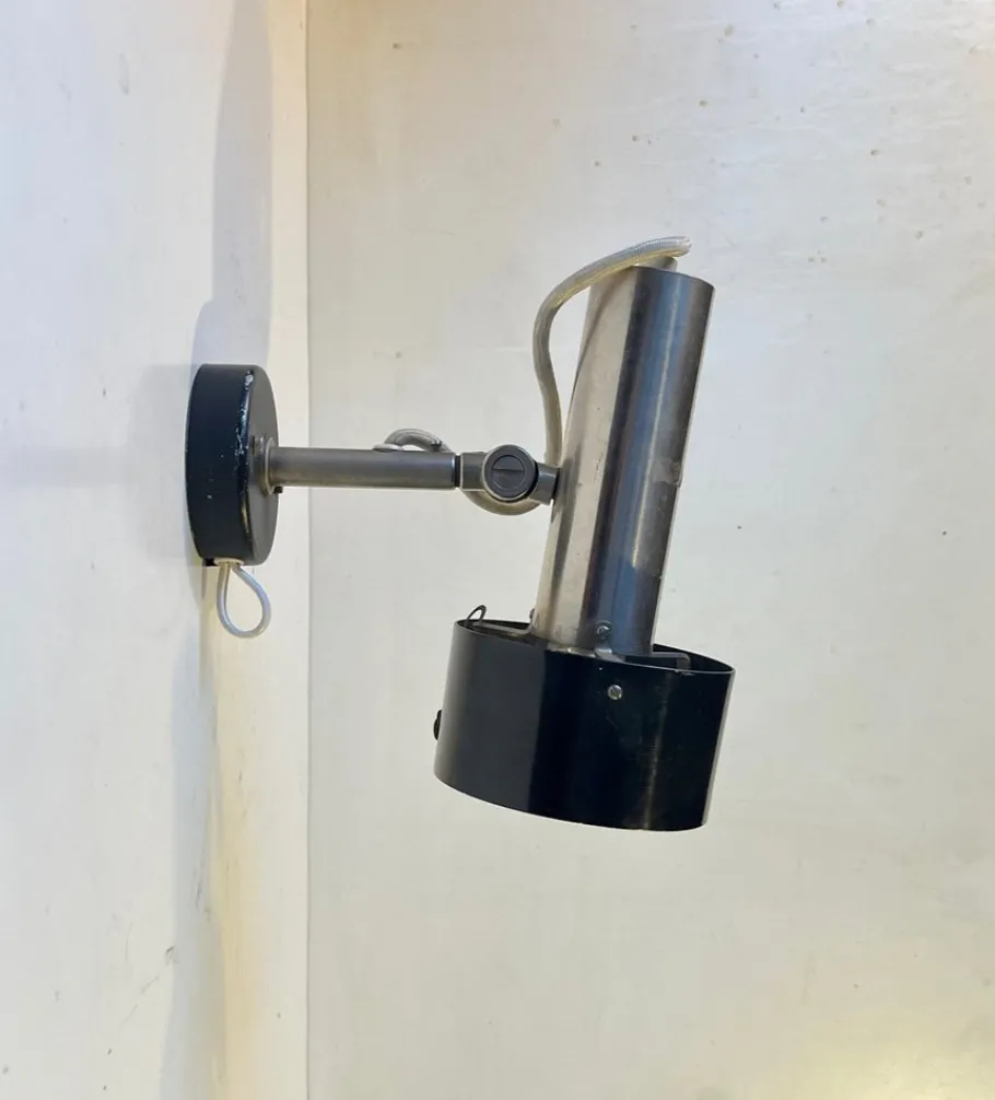 New Pamono Vintage Industrial Wall Lamp from Nordisk Solar, 1970s