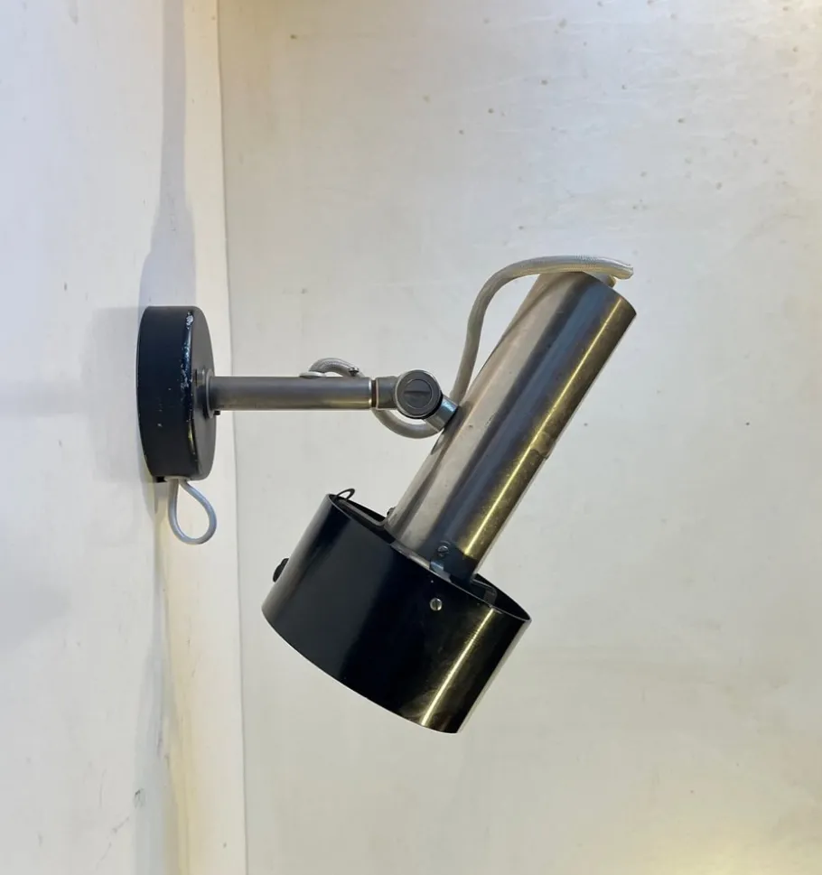 New Pamono Vintage Industrial Wall Lamp from Nordisk Solar, 1970s