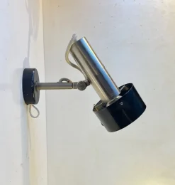 New Pamono Vintage Industrial Wall Lamp from Nordisk Solar, 1970s