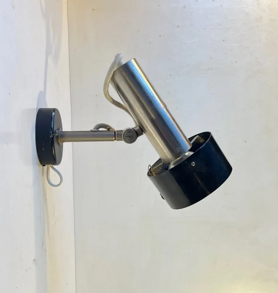 New Pamono Vintage Industrial Wall Lamp from Nordisk Solar, 1970s