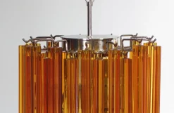 Clearance Pamono Vintage Italian Amber Murano Glass Chandelier, 1982