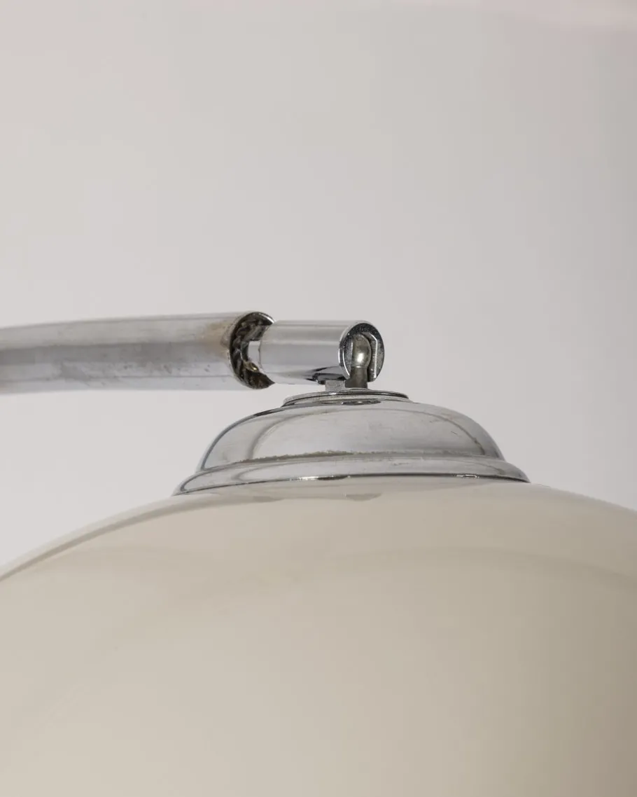 New Pamono Vintage Italian Arc Lamp in Marble and Metal, 1970s