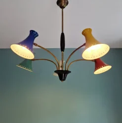 Best Pamono Vintage Italian Articulated Diabolo Chandelier, 1950s