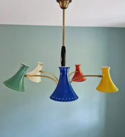 Best Pamono Vintage Italian Articulated Diabolo Chandelier, 1950s
