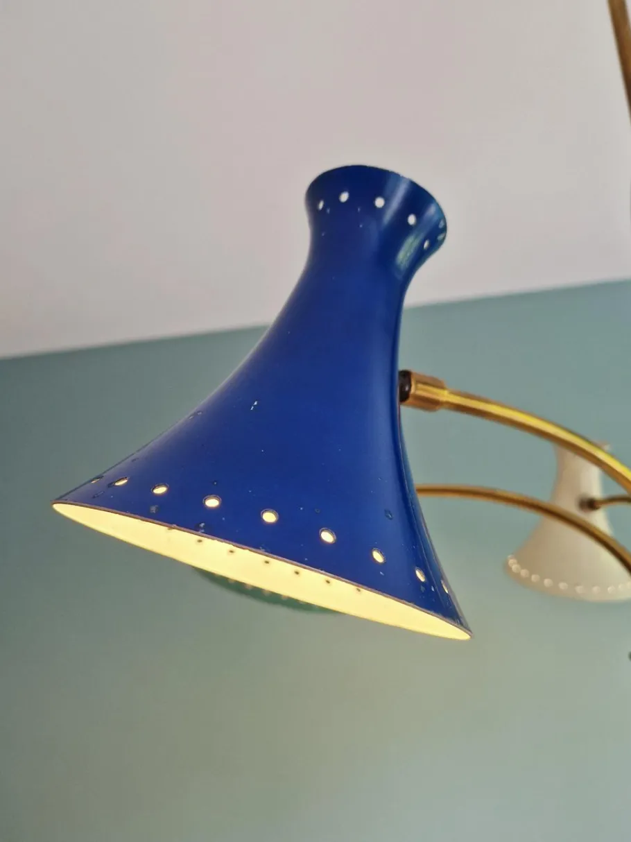 Best Pamono Vintage Italian Articulated Diabolo Chandelier, 1950s