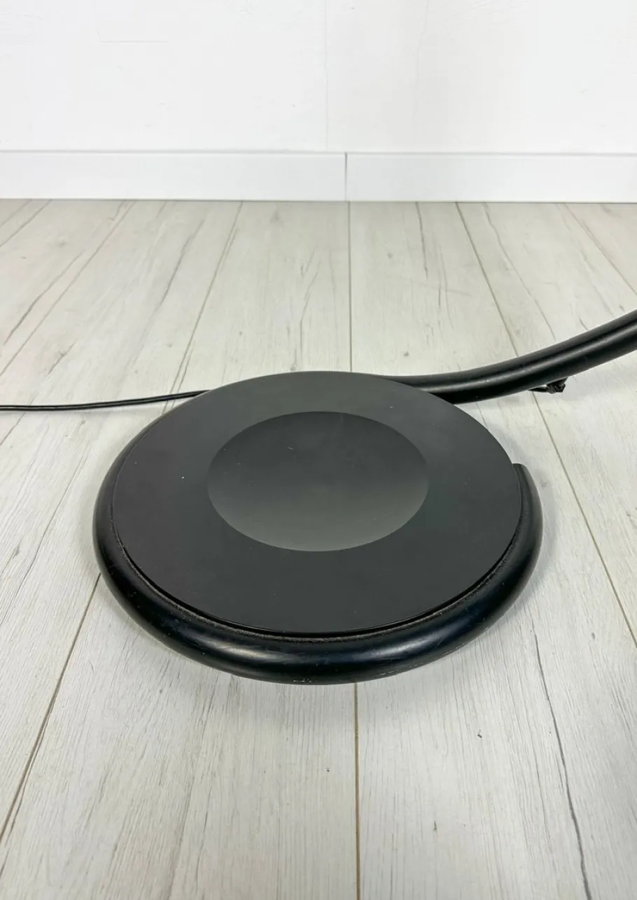 Pamono Vintage Italian Black Serpente Floor Lamp by Elio Martinelli for Martinelli Luce, 1960s