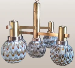 Discount Pamono Vintage Italian Ceiling Light in the style of Gaetano Sciolari, 1970s