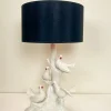 Sale Pamono Vintage Italian Ceramic Bird Table Lamp with Doves, 1960s