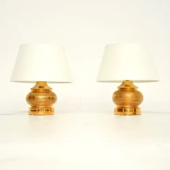 Best Pamono Vintage Italian Ceramic Table Lamps from Bitossi, 1970, Set of 2