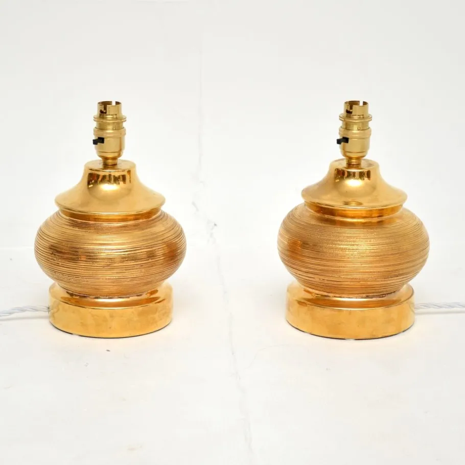 Best Pamono Vintage Italian Ceramic Table Lamps from Bitossi, 1970, Set of 2