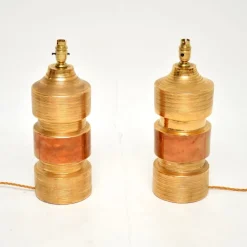 Pamono Vintage Italian Ceramic Table Lamps by Bitossi, 1970, Set of 2